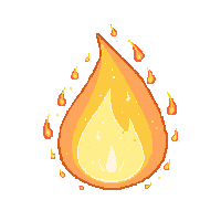 elemental familiar fire idle floating flickering flame body