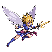 elemental familiar wind fairy attacking gust blade air