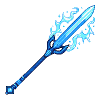 enchanted scythe ice enchantment frozen blade frost arc