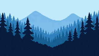 mystic forest parallax layer 2 deep forest silhouette dark