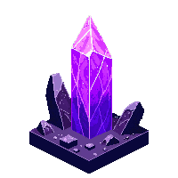 shadowlands dark crystal shard single tall jagged purple