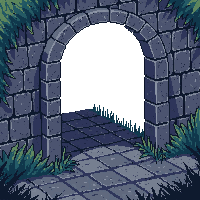 shadowlands ruined dark arch crumbling stone gateway broken