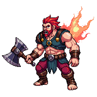 starter hero berserker giant axe fierce special berserk