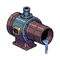 steampunk machinery exhaust vent rusted corroded clogged