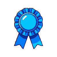 ribbon award blue