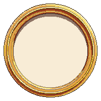circle portrait frame gold