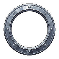 circle portrait frame silver