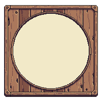 circle portrait frame wood