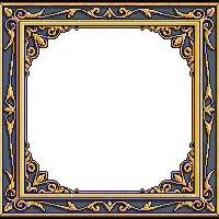 panel frame golden ornate