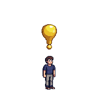 quest marker exclamation yellow floating above npc
