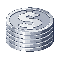 silver coin smaller secondary currency stack