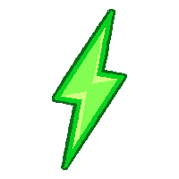 stamina bar green energy lightning bolt icon