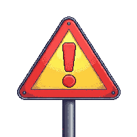 warning popup red border exclamation caution alert