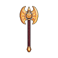 golden battle axe