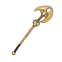 golden war scythe