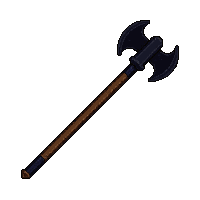 obsidian throwing axe