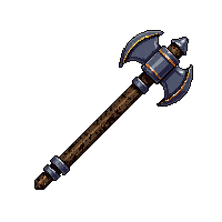 rusted battle axe