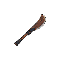 rusted machete