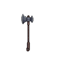 rusted throwing axe