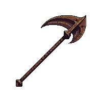 rusted war scythe