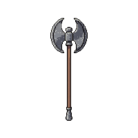 steel double axe