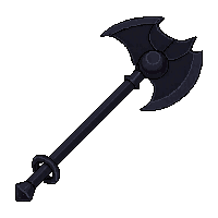 obsidian poleaxe
