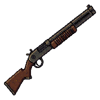 rusted shotgun double barrel