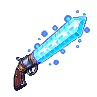crystal flintlock pistol