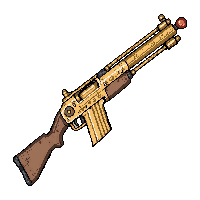 golden laser rifle