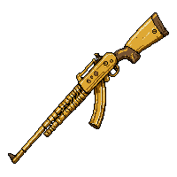 golden lever action rifle