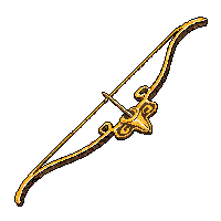 golden recurve bow