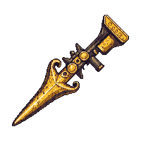 golden tesla gun
