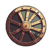 bronze round shield