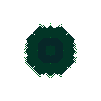 word garden 4354 border hologram green